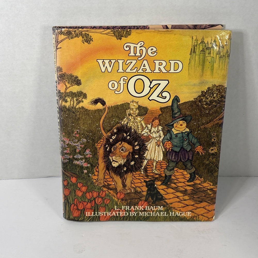 The Wizard of Oz L Frank Baum Michael Hague Illustrated Hardcover 1982 Book